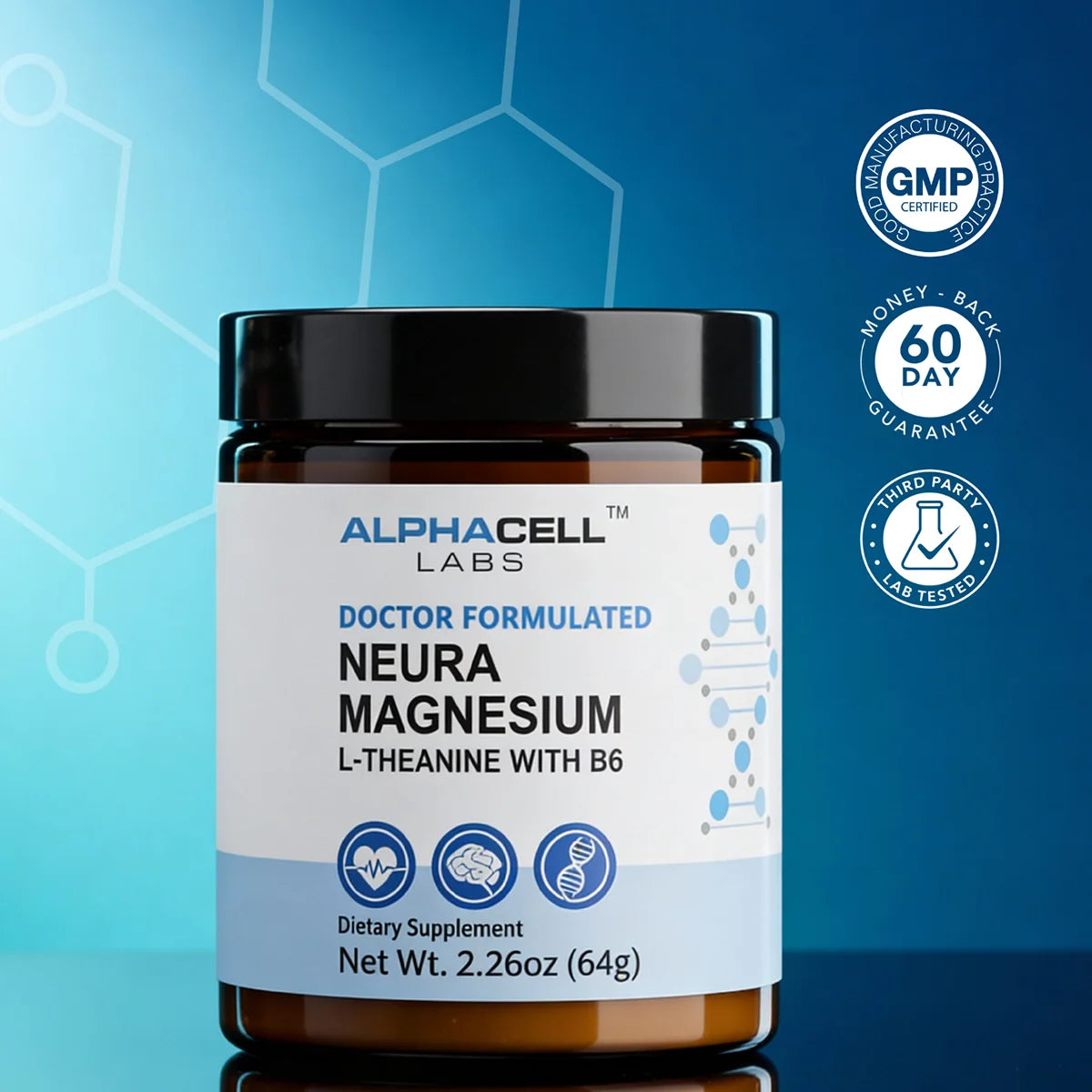 Neuramagnesium with L-Theanine & B6 - Powder Form