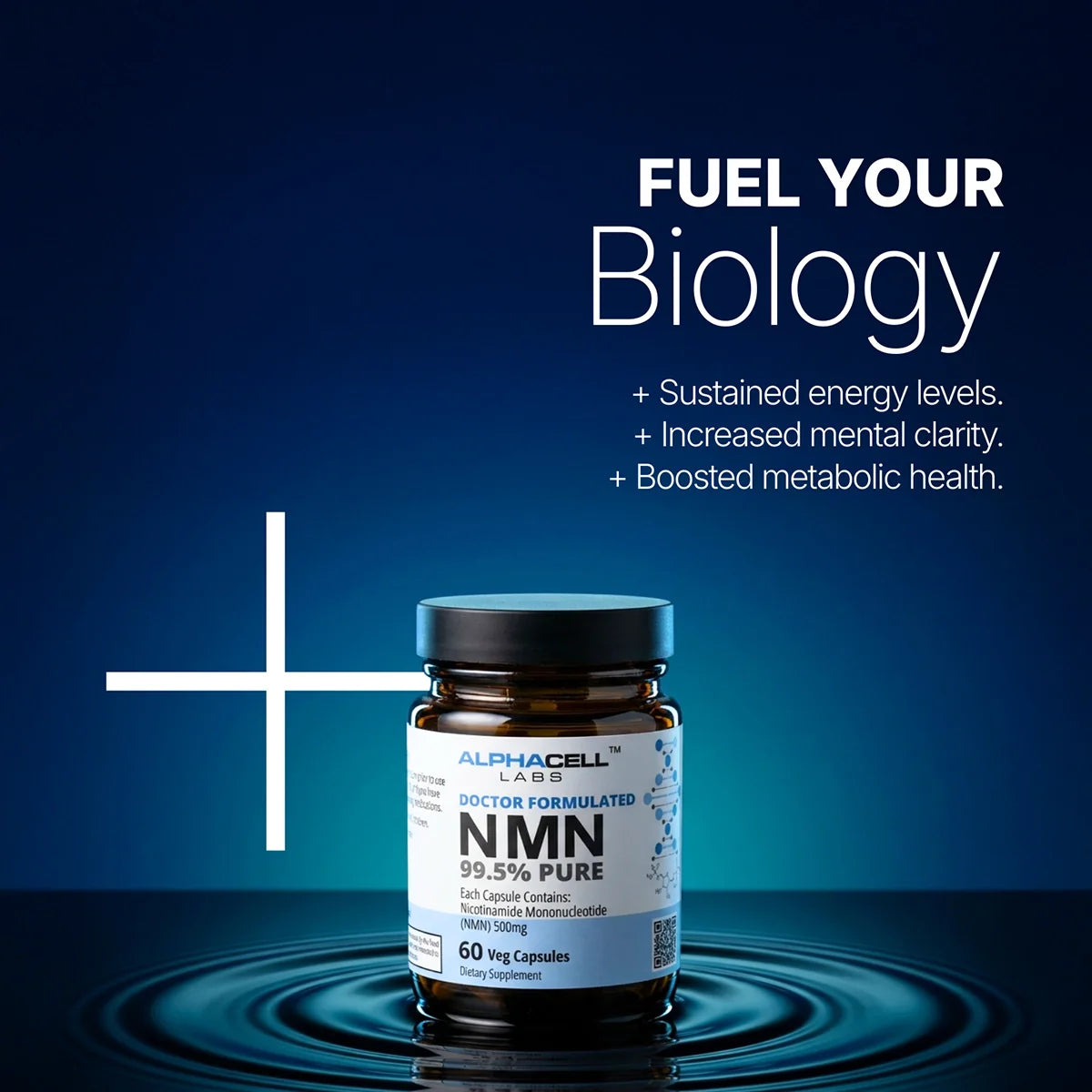 NMN - 99.5% Purity (60 Veg Caps) 500mg