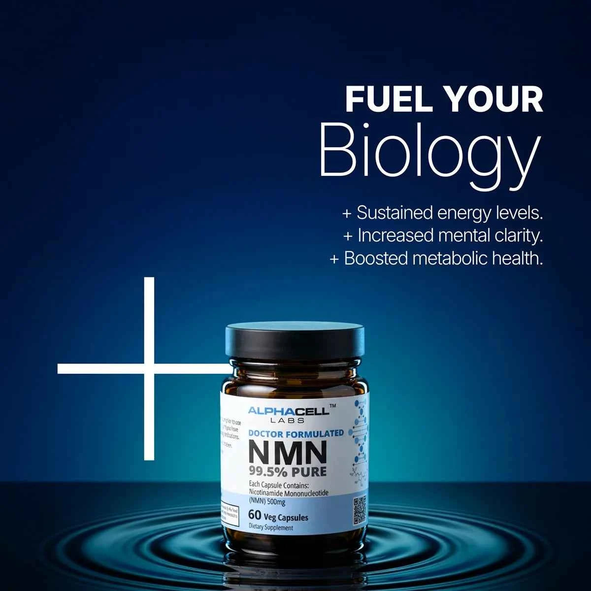 NMN - 99.5% Purity (60 Veg Caps) 500mg