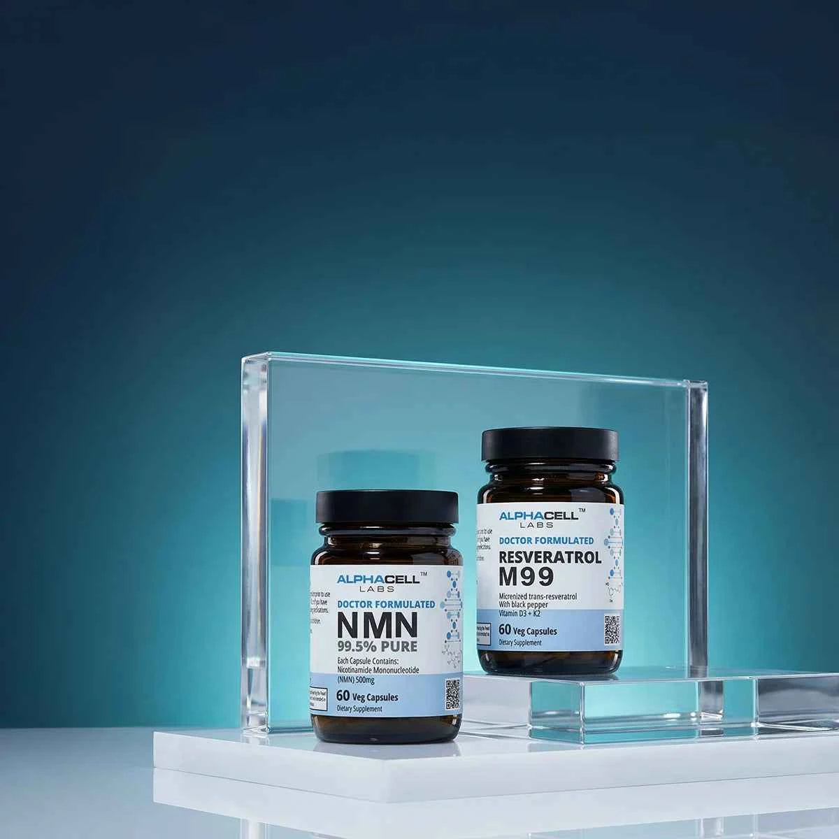 Longevity Pack - NMN and M99 Resveratrol with Vitamin D3 + K2