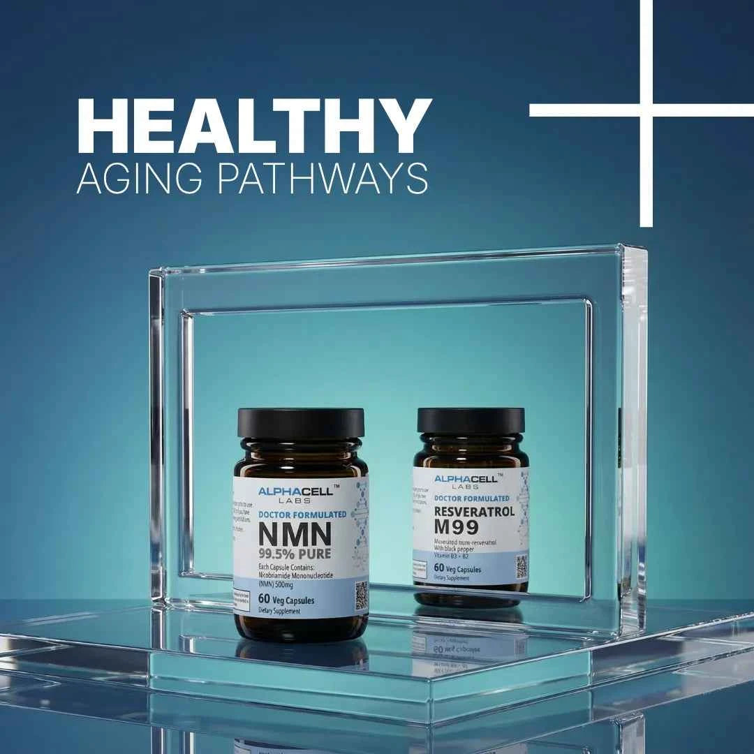 Longevity Pack - NMN and M99 Resveratrol with Vitamin D3 + K2