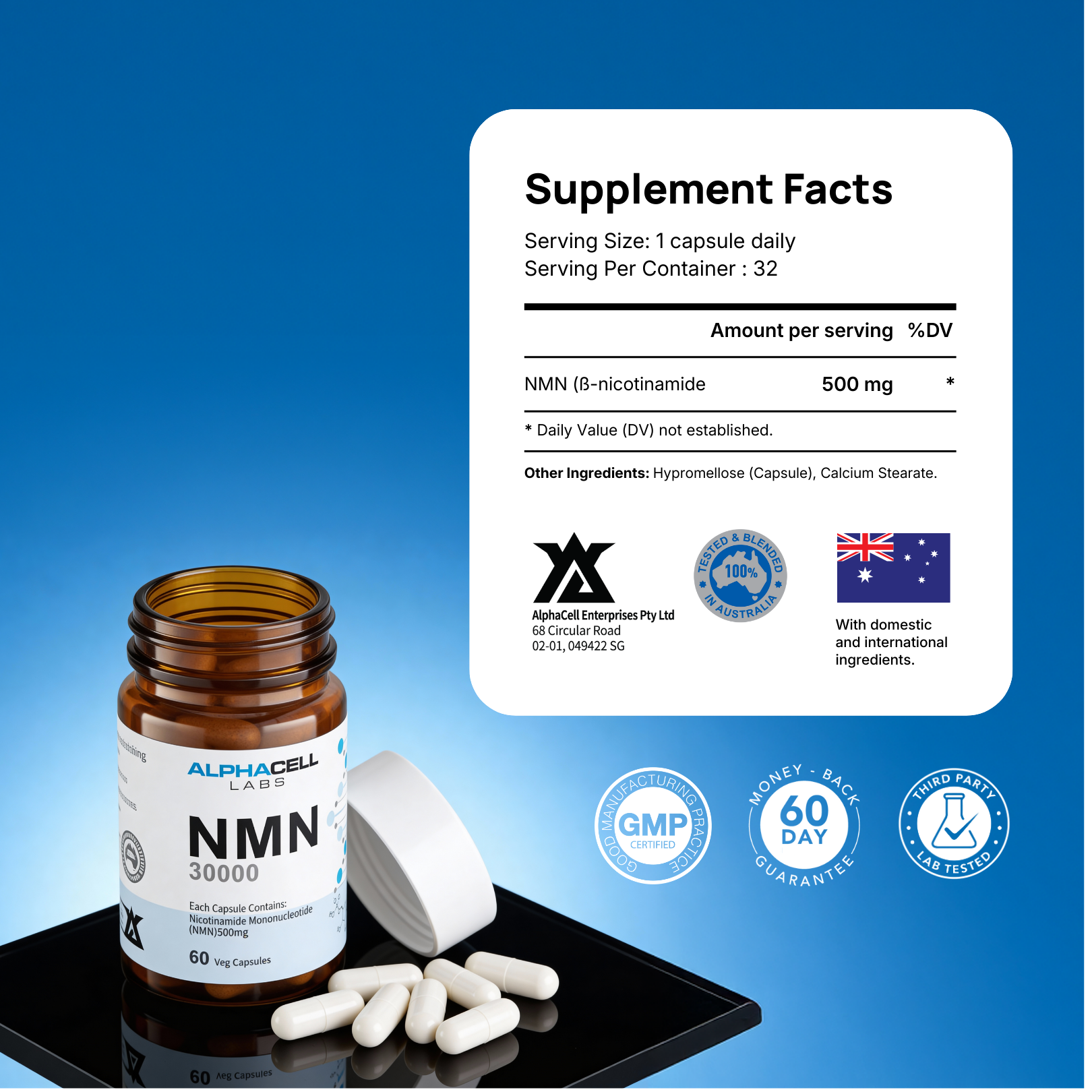 NMN - (60 Veg Caps)