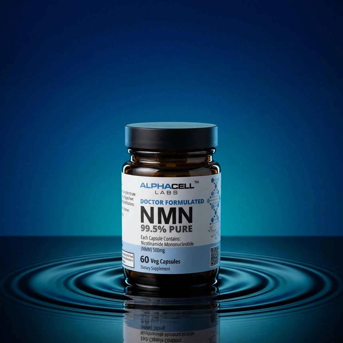 AlphaCell NMN 500mg vegetarian capsules product image