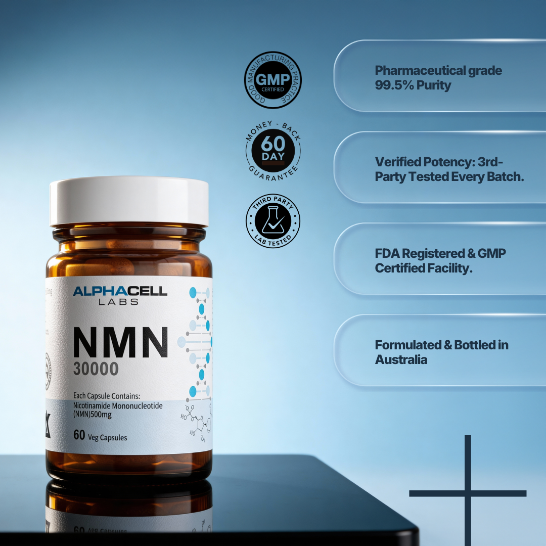 NMN - 99.5% Purity (60 Veg Caps) 500mg